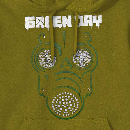 Green - Back - Green Day Unisex Adult Mask Hoodie