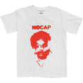White - Front - NoCap Unisex Adult Face Mash Cotton T-Shirt