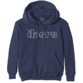 Navy Blue - Front - The Doors Unisex Adult Logo Pullover Hoodie