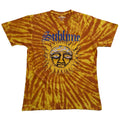 Orange - Front - Sublime Unisex Adult Sun Face Tie Dye T-Shirt