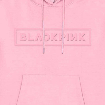 Pink - Back - BlackPink Unisex Adult Logo Hoodie