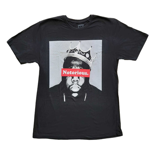 Black - Front - Biggie Smalls Unisex Adult The Notorious T-Shirt