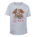 Heather Grey - Front - Queen Childrens-Kids Classic Crest T-Shirt