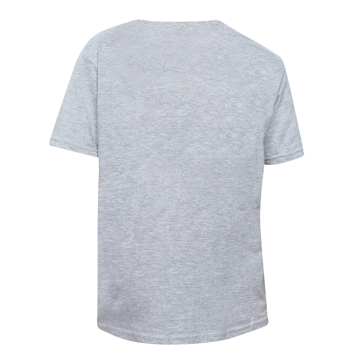 Heather Grey - Back - Queen Childrens-Kids Classic Crest T-Shirt