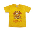 Yellow - Front - Queen Childrens-Kids Classic Crest T-Shirt
