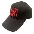 Black - Front - Korn Unisex Adult Logo Baseball Cap