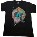 Black - Front - David Bowie Unisex Adult 83 Vintage Embellished T-Shirt