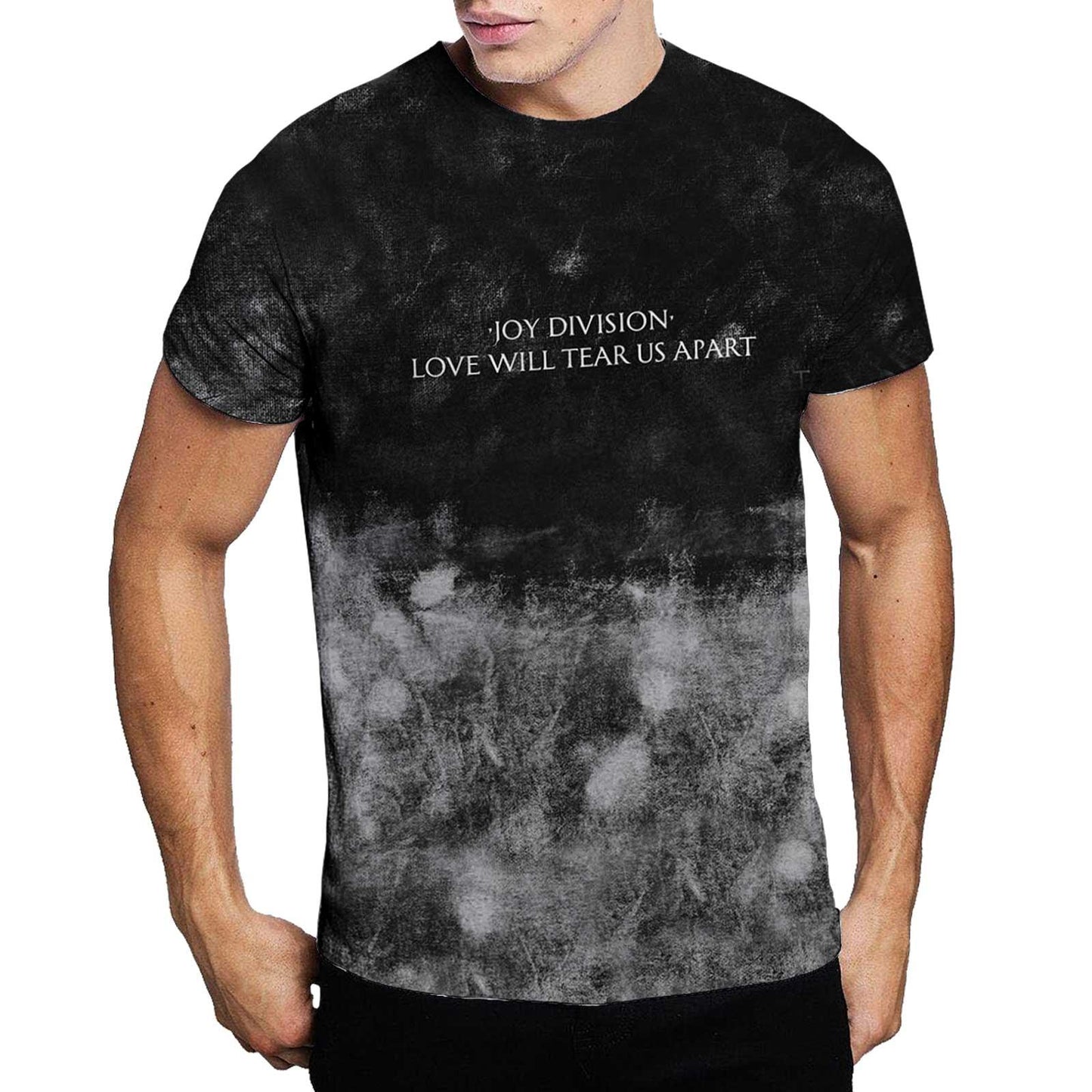 Black - Back - Joy Division Unisex Adult Love Will Tear Us Apart Tie Dye T-Shirt