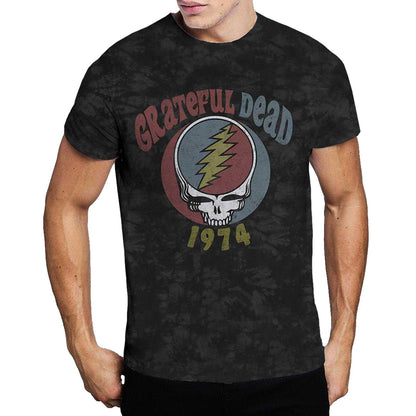 Grey - Back - Grateful Dead Unisex Adult 1974 Tie Dye T-Shirt