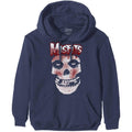 Navy Blue - Front - Misfits Unisex Adult Blood Drip Pullover Hoodie