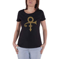 Black - Front - Prince Womens-Ladies Symbol T-Shirt