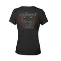 Black - Back - Tool Womens-Ladies Shaded Box Back Print Cotton T-Shirt