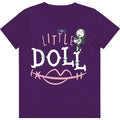 Purple - Front - Nightmare Before Christmas Childrens-Kids Little Doll Cotton T-Shirt