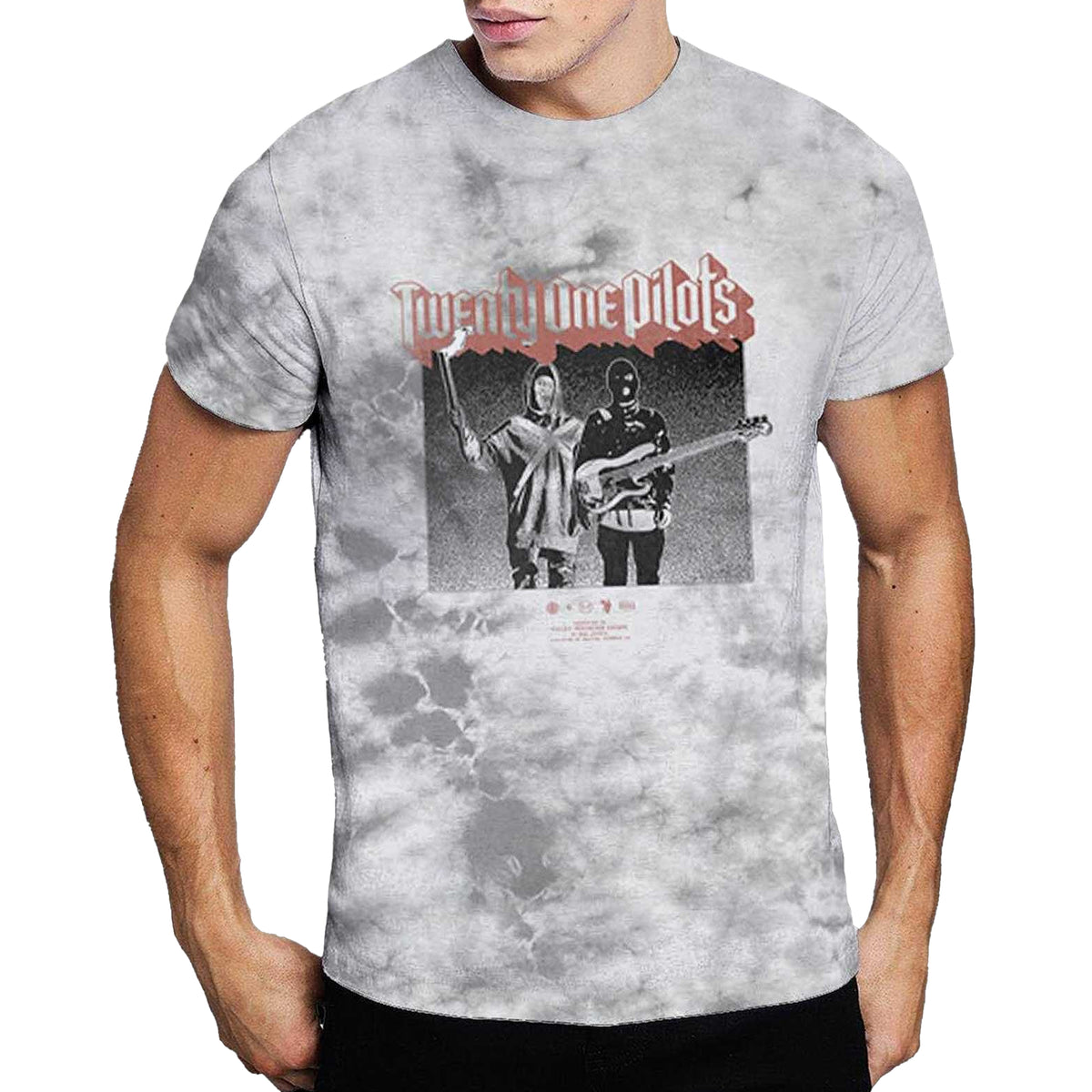 Grey-White - Back - twenty one pilots Unisex Adult Torch Bearers T-Shirt