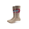 Natural-Brown - Front - The Rolling Stones Unisex Adult US Flag Socks