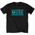 Black-Light Blue - Front - Muse Unisex Adult Logo Cotton T-Shirt
