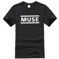 Black-White - Front - Muse Unisex Adult Logo Cotton T-Shirt