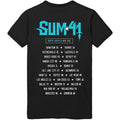 Black-Blue - Back - Sum 41 Unisex Adult Demon Cotton T-Shirt