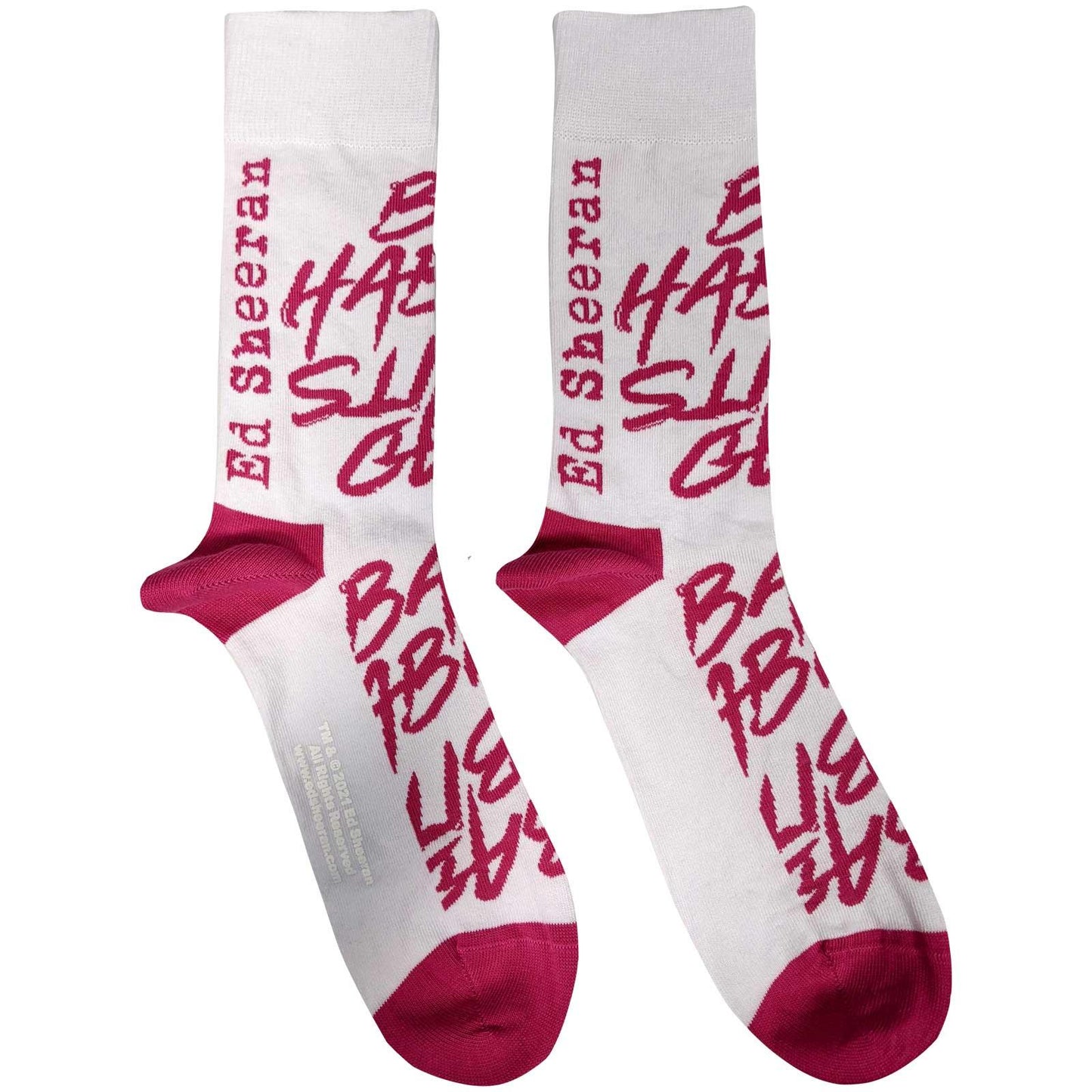 White - Front - Ed Sheeran Unisex Adult Bad Habits Ankle Socks
