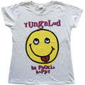 White - Front - Yungblud Womens-Ladies Raver Smile Cotton T-Shirt