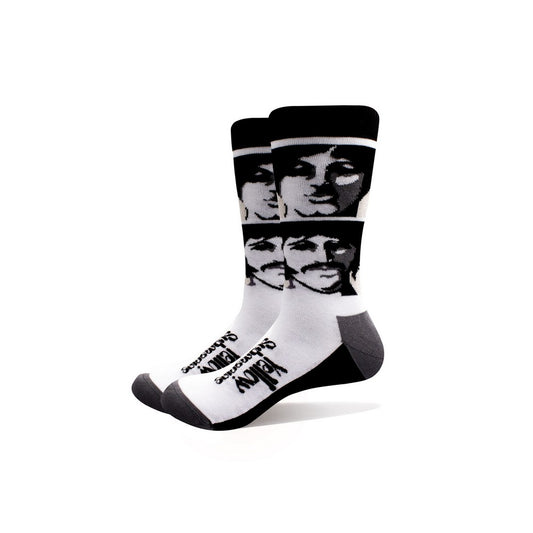 White-Black - Front - The Beatles Unisex Adult Yellow Submarine Sea Of Science Monochrome Socks