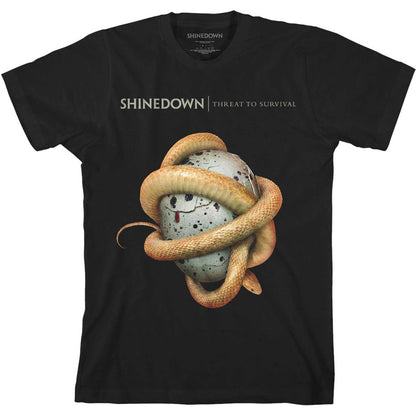Black - Front - Shinedown Unisex Adult Clean Threat Cotton T-Shirt