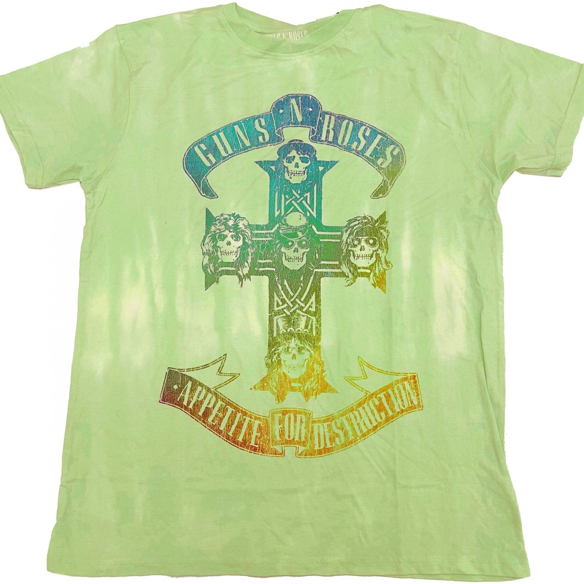 Green - Front - Guns N Roses Unisex Adult Use Your Illusion Tour T-Shirt