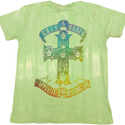 Green - Front - Guns N Roses Unisex Adult Use Your Illusion Tour T-Shirt