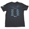 Black - Back - U2 Unisex Adult Back Print Cotton T-Shirt