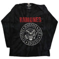 Black - Front - Ramones Unisex Adult Presidential Seal Long-Sleeved T-Shirt
