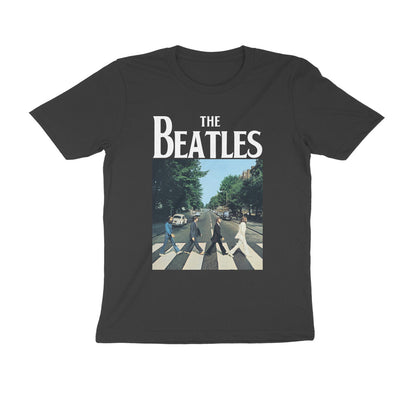 Black - Front - The Beatles Childrens-Kids Abbey Road & Logo T-Shirt