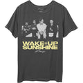 Charcoal Grey - Front - All Time Low Unisex Adult Wake Up Sunshine Faded T-Shirt