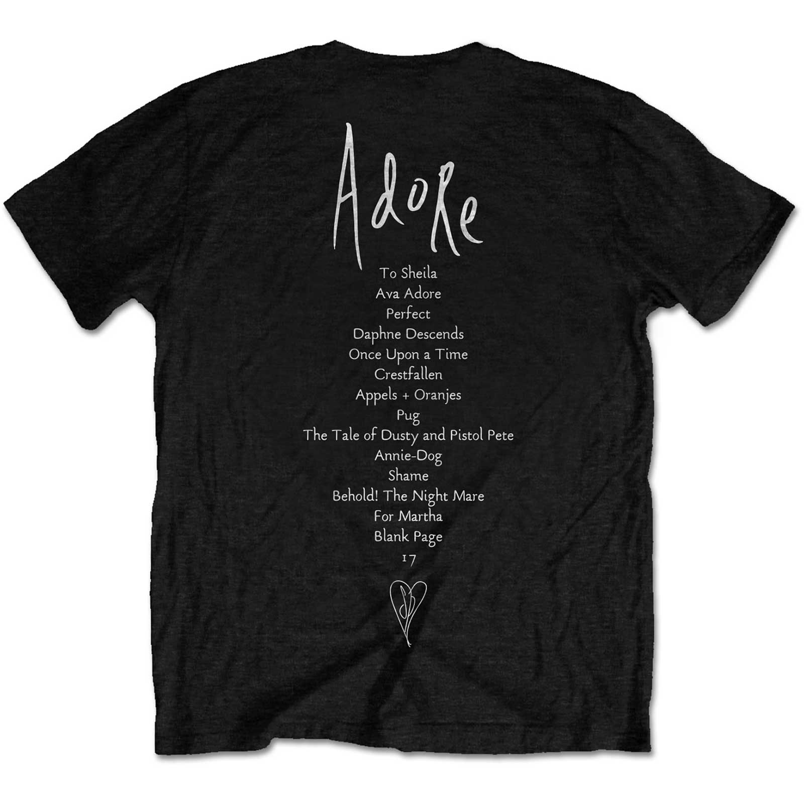 Black - Back - The Smashing Pumpkins Unisex Adult Cotton T-Shirt
