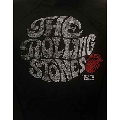 Black - Side - The Rolling Stones Unisex Adult ´82 Swirl Eco Friendly Logo Hoodie