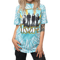 Light Blue - Front - The Doors Unisex Adult Waiting For The Sun Tie Dye T-Shirt