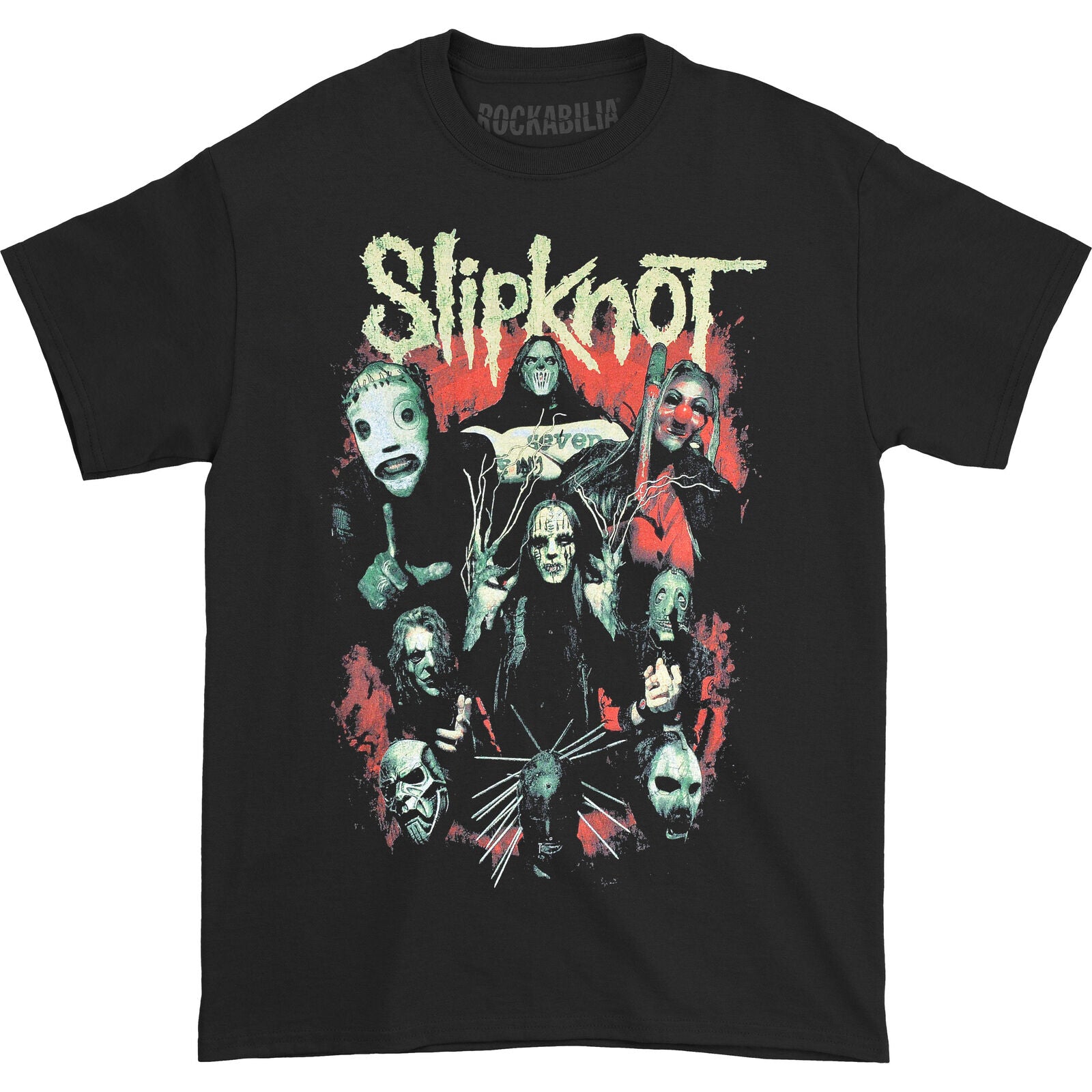 Black - Front - Slipknot Unisex Adult Come Play Dying Back Print T-Shirt