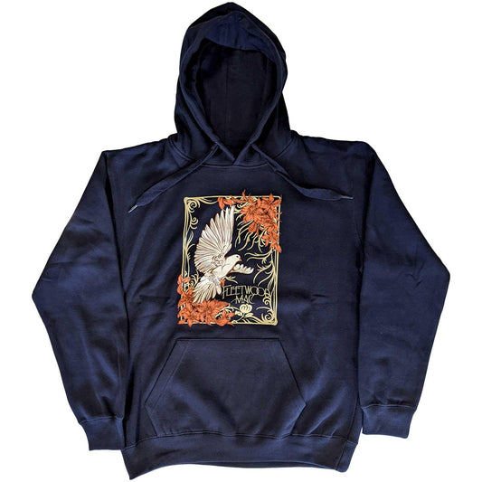 Navy Blue - Front - Fleetwood Mac Unisex Adult Dove Hoodie