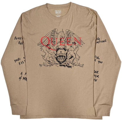 Sand - Front - Queen Unisex Adult Handwritten Long-Sleeved T-Shirt