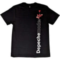 Black - Front - Depeche Mode Unisex Adult Violator Side Rose Cotton T-Shirt