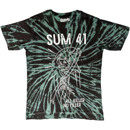 Green - Front - Sum 41 Unisex Adult Grim Reaper T-Shirt