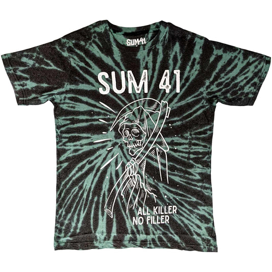 Green - Front - Sum 41 Unisex Adult Grim Reaper T-Shirt