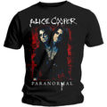 Black - Front - Alice Cooper Unisex Adult Paranormal Splatter T-Shirt