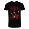 Black - Front - Slipknot Unisex Adult Band Frame T-Shirt
