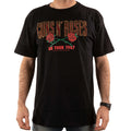 Black - Side - Guns N Roses Unisex Adult 87 Tour Embellished T-Shirt