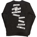 Charcoal Grey - Back - Sex Pistols Unisex Adult 100 Club Back Print Long-Sleeved T-Shirt