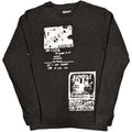 Charcoal Grey - Front - Sex Pistols Unisex Adult 100 Club Back Print Long-Sleeved T-Shirt