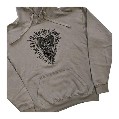 Sand - Side - Gojira Unisex Adult Fortitude Heart Hoodie