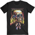 Black - Front - Megadeth Unisex Adult Flaming Vic T-Shirt