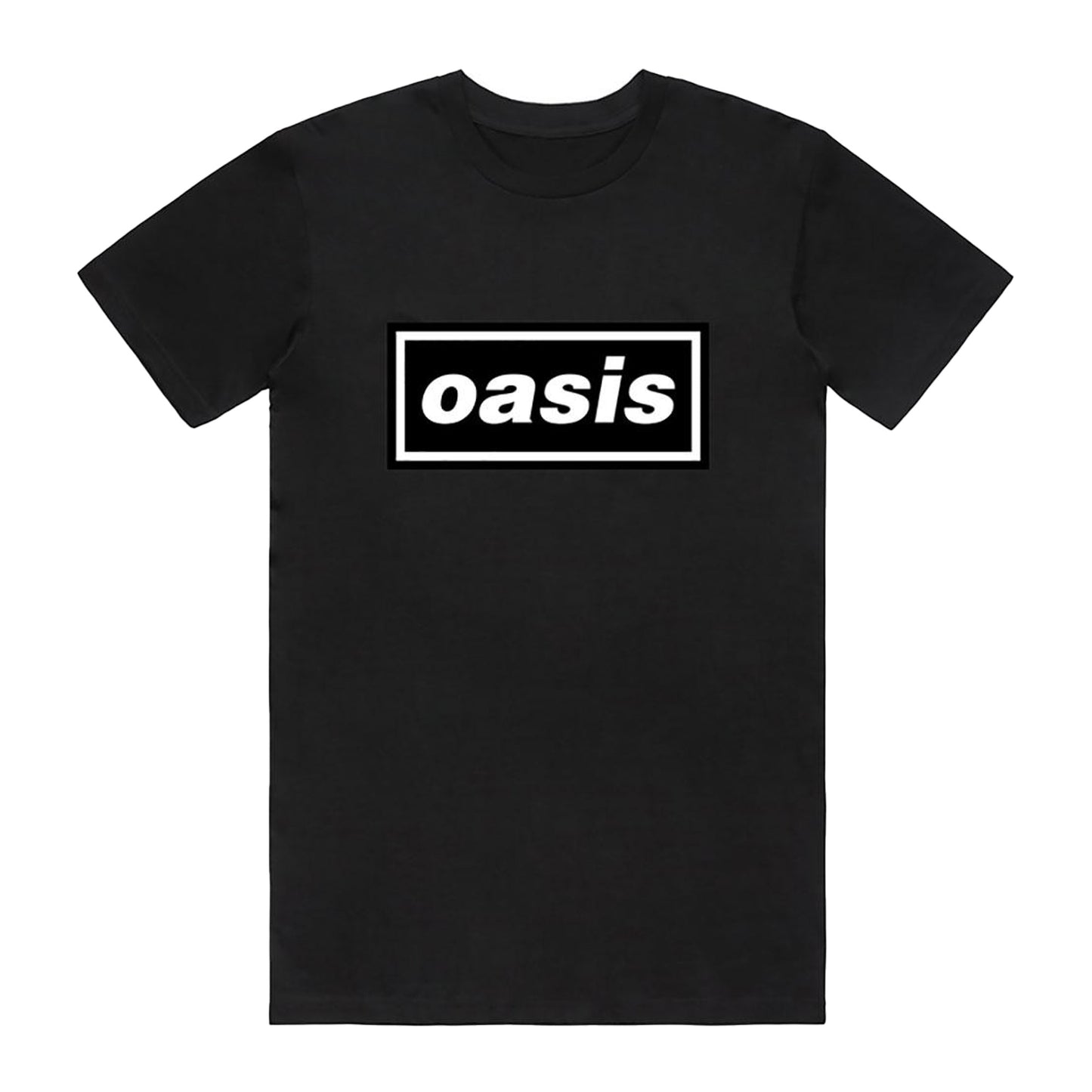 Black - Front - Oasis Unisex Adult Decca T-Shirt