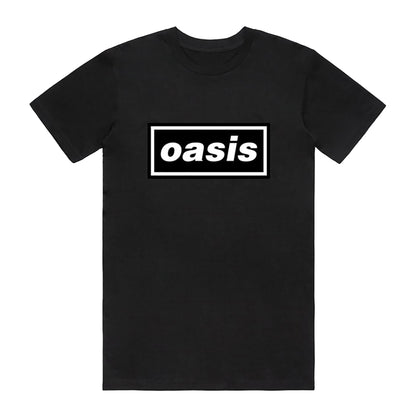 Black - Front - Oasis Unisex Adult Decca T-Shirt